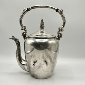 F B Rogers Vintage 19th Century Silver Plated Tilting Teapot No Stand